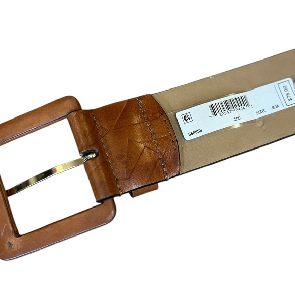 MICHAEL KORS Leather Belt Brown 2” Wide Size S/M - Picture 9 of 11